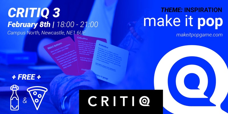 Critiq 3: INSPIRATION - Come and play make it pop! 1 Critiq 3: INSPIRATION - Come and play make it pop! 1